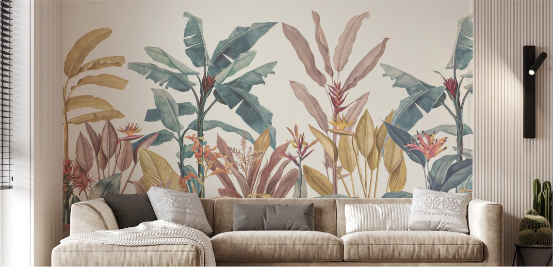Tropical Peel and Stick Wallpaper for Walls